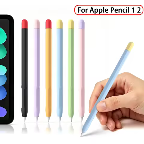 For Apple Pencil 2 1st Gen Stylus Pen Case Silicone Anti-Scratch Non-Slip Protective Cover For iPad 