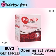 【BUY 3 GET 1 FREE】Ferrolip Forte 30sticks Lemon flavor - Microencapsulated Iron, Vitamin C, Methylfo