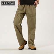 Jeep Spirit 1941 Estd Spring/Summer Slim Fit Versatile Casual Pants