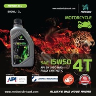 SARAWAK-READY STOCK MOTION 4T Fully Synthetic Motorcycle Engine Oil API SN JASO MA2 (15W50/1L)