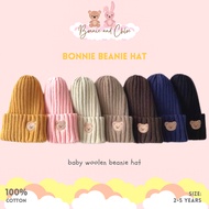 BONIE BEANIE HAT - Beanie bear - baby beanie - children's beanie - beanie HAT