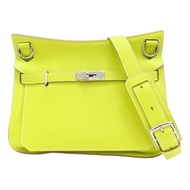 檸檬黃 Swift 牛皮 Jypsiere 28 肩背包 □O刻 銀扣【HERMES 愛馬仕】