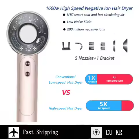 Super Hair Dryer 220V Leafless Hair dryer Personal Hair Care Styling Negative Ion Tool Constant Anio