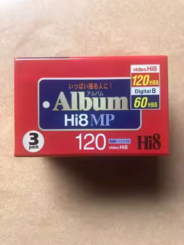 Suitable for Sony Hi8 Camcorder Tape 120 Minutes, Universal Original Tape for V8 D8 HI8 Video 8 8mm 