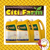 KRUSH 4L Glyphosate-potassium 48.7% Herbicide Racun Rumput Citi Farm
