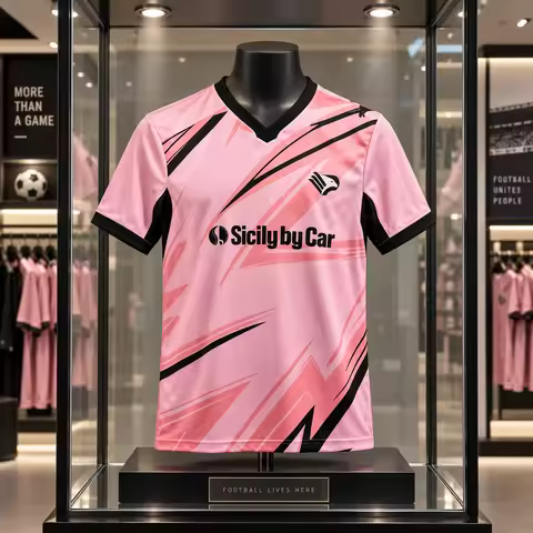 Palermo Football Jersey 2026/27, Unisex 3D Printed Soccer Shirt, Breathable Quick Dry Sportswear Top