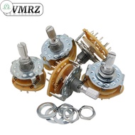 GD RS25 Rotary Band Switch 1P11T 2P4T 2P5T 2P6T 3P3T 3P4T 4P3T with Mounting Screw & Washer