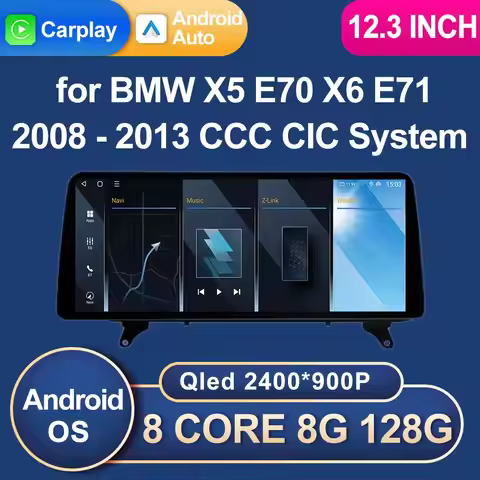 Car Video Multimedia Player Android 16 for BMW X5 E70 X6 E71 2008 - 2013 CCC CIC System 4G Accessori