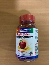 Holistic Way Apple Cider Vinegar Gummy (60 Gummies per bottle) - Gelatin-free, Vegan