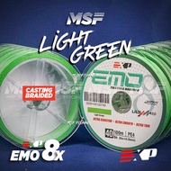 [MSF] EXP EMO 8x Casting Braided | 15lbs - 80lb | 100m 300m 600m Jigging Braided Tali Benang 8 sulam