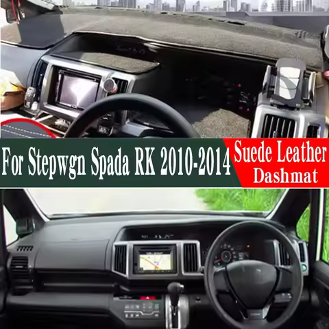 For Honda Stepwgn Spada RK1 RK2 RK5 RK6 2009 2010 - 2014 mat dash Suede Leather Dashmat Dashboard Co