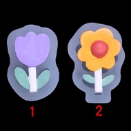 Cartoon Cartoon Flower Silicone Mold diy Car Aromatherapy Decoration Ornaments Smiley Face Small Flower Plaster Epoxy Table Mold