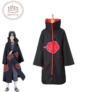 Cosplay Costume Narut Akatsuki Cloak Anime Red Cloud Robe Halloween Cloak