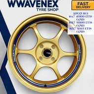 **1pc**ADVAN RG1 SPORT RIM 16X7 4H100 &4H114 WHEELS