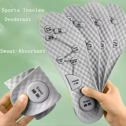Foot Acupressure Insole Men Women Soft Breathable Sports Cushion Inserts Sweat-absorbing Deodorant I