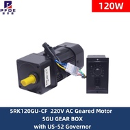 5RK120GU-CF 220V AC Geared Motors 120W 5GU Induction Small Machine 2.7/4.5/9/18/22/27/45/90/108/135/