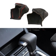 Car Gear Head Shift Knob Cover for Volkswagen VW Golf 6 MK6 Passat Touran Tiguan POLO JETTA 5 AT LHD Genuine Leather Accessories