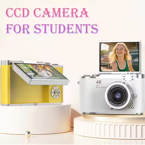 4K Digital Camera 48MP Photography Camera Video Camcorder with 8x Zoom Cameras 2.4 Inch Screen Camco