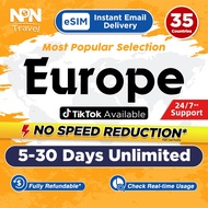 Europe eSIM 5-30Days Daily 500MB/1GB/2GB Unlimited 4G Data | High Speed Travel Data Europe SIM Card/