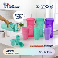 Mizo coolpot drinking water bottle set 6 2 liters