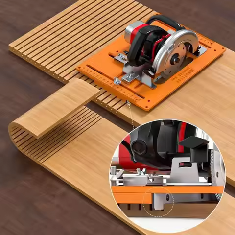 Woodworking Cutting Machine Base Plate Support Wooden Board Bending Cutting Positioning Template Jig