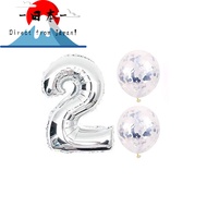 [Direct from Japan]
Birthday Party Silver Balloon Number 2 Balloon x 1 Balloon x 2 Balloon Set (Silv