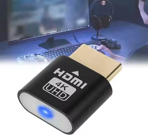 4K HDMI Virtual Display Adapter Streaming Device Virtual Display High-Resolution Wireless Display Ad