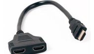 HDMI分配器一分二 HDMI公轉雙母 一進二出 雙胞胎一拖二轉換器