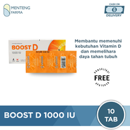 Boost D 1000 IU 10 Tablet - Vitamin D 1000 IU Jaga Imunitas Tubuh