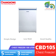 CHANGHONG CBD105 Chest Freezer 100 liter | Pendingin Beku Daging Batu Es