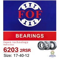 FOF Bearing 6203 2RSR (17x40x12) 100% Original