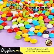 Choco Chips Elmer Warna Warni / Choco Chip Repack Warna Warni / Rainbow Chips Elmer Repack