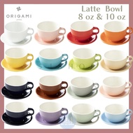 [54SHOP] Made in Japan ORIGAMI Latte Straw Ceramic Latte Bowl 250ml 300ml Latte Cup Coffee Cup Coffe