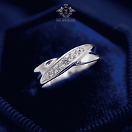 SAN950 White Gold Women's Ring W09 | Elegant Custom Birthstone Engagement Ring