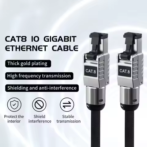 40Gbps Cat8 Ethernet Cables RJ45 30M 20M Cat 8 High Speed No Breakage Internet Networking Cable E-Sp