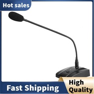 Professional Wired Conference Microphone Desktop Gooseneck Condenser Microphone for Broadcasting Spe