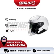 HJC RPHA 31 Pearl White Open Face Helmet Motor Visor Topi Keledar Keselamatan SIRIM SHOEI ARAI NOLAN