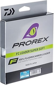 DAIWA Prorex Fluorocarbon Super Soft 15 m 0.6 mm 20.4 kg / 44 97 lbs Transparent Fishing Line 12995-