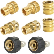 Pressure Washer Adapter Set Quick Disconnect Kit M22 Swivel to 3/8 Quick Connect  3/4" to Quick Rele