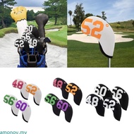 amonoy 4Pcs Iron Head Cover Golf Wedge Headcovers Golf Iron Club Cover with Big Number
