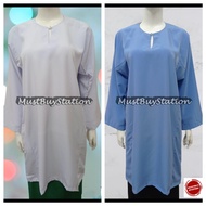 MBS Ventino Baju Kurung Putih & Biru Sekolah Rendah - Menengah Size 22- 46 (Canggih & Koshibo)