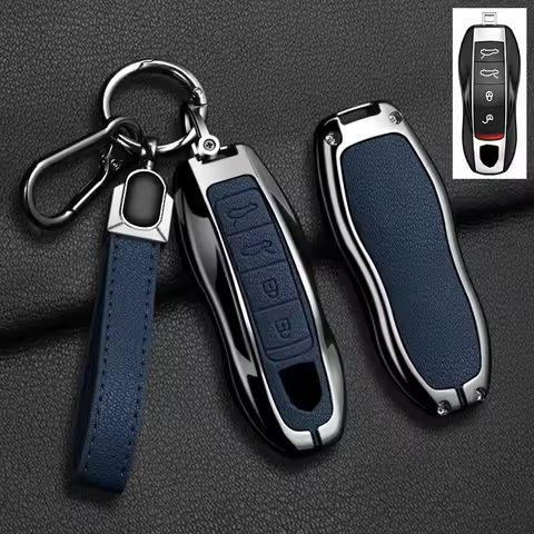 Car Key Case Cover For Porsche Cayenne 958 911 Lepin 996 Macan Boxster Panamera 997 944 924 Panamera
