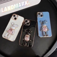 Casing Huawei P40 P40 Pro P50 P50 Pro P60 P60 Pro P60 Art Putar 360° kes telefon beruang kekerasan b