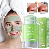 Green Tea Cleansing Solid Face Mask Stick/ Remove Acne Blackhead Mud Film/ Oil Control Deep Moisturizing Skin Care
