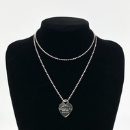【二手】TIFFANY&Co.（Tiffany）Return to Tiffany 心形吊牌長珠鍊 925 銀項鍊 22.6克