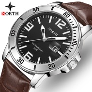 fashion watch NORTH Watches Men's Top Brand Luxury Fashion Casual Leather Strap Watch Waterproof Quartz Business Wrist Watch NW7759