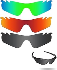Fiskr Anti-Saltwater Polarized Replacement Lenses for Oakley RadarLock Path Vented 3 Pair Pack