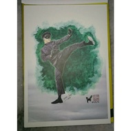 李小龙彩色明信片 Bruce Lee 75th Birthday Pictorial Full Color Post Card Green Hornet