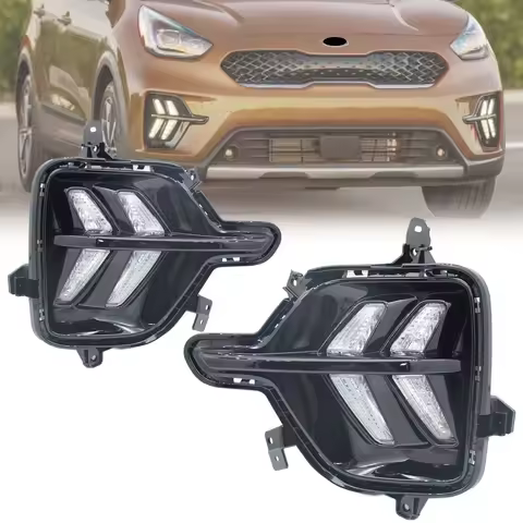 NEW Neblinrro LED Daytime Running Light LED Fog Light for Kia NIRO 2020 DRL Daylight OE Style