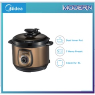 MIDEA 5.0L PRESSURE COOKER WITH DUAL INNER POT MY-CH502A